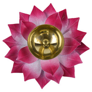 Diya en laiton au design festif avec finition colorée - Product Image 6