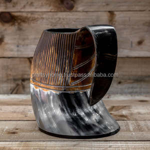 Mug Viking en corne de baleine, authentique, fait à la main, Tankard, meilleure vente, chope à bière, nouveau, pour maison - Product Image 1