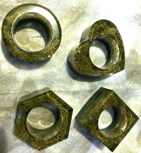 แหวนรองผ้าเช็ดปากเรซิ่นหลากสีคุณภาพดี 6 ชิ้น แหวนรองผ้าเช็ดปากยอดนิยมสำหรับโต๊ะอาหาร ราคาถูกที่สุด - Product Image 4