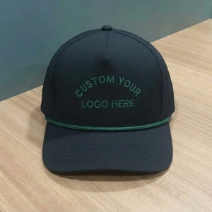 Gorra de Golf de 5 Paneles con Bordado Plano Personalizado OEM, Perforada con Corte Láser, Visera Precurvada, Estructurada, MOQ Bajo, ODM - Product Image 1