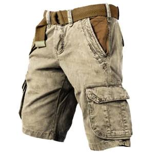 Pantalones cortos de verano para hombre al por mayor, estilo vintage, con múltiples bolsillos, de tela gruesa, pantalones cortos cargo de camuflaje para exteriores - Product Image 4