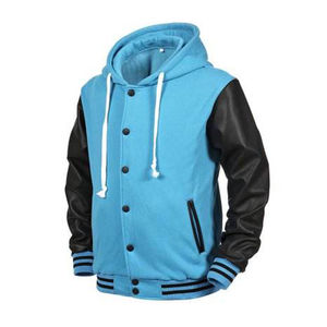 Chaqueta Varsity para Hombre OEM, Estilo Vintage, Ropa de Invierno, Logotipo Bordado Personalizado, Chaquetas Varsity de Cuero para Hombre - Product Image 2