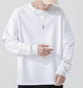 เสื้อยืดสองชั้นแบบกำหนดเอง เสื้อยืดลายกราฟิกคุณภาพสูงสำหรับผู้ชาย ไซส์ใหญ่พิเศษ เสื้อยืดสองชั้นสำหรับผู้ชาย - Product Image 4