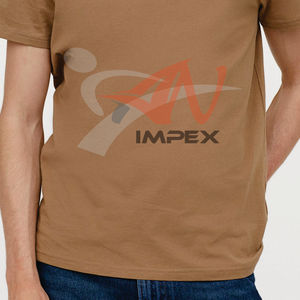 Men's T-Shirts 100% Cotton Grey Short Sleeve Custom <b>Logo</b> Front Design O-Neck Summer <b>No</b> reviews yet - Product Image 5
