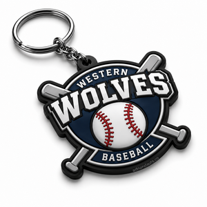 Porte-clés personnalisés en PVC et caoutchouc pour les équipes et clubs de baseball |   Porte-clés personnalisés avec logo |   Porte-clés promotionnels en PVC souple - Product Image 1
