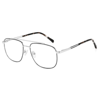 Montures optiques carrées en métal bicolores souples pour hommes, lunettes à double pont, couleurs personnalisées pour marques de lunettes en marque blanche