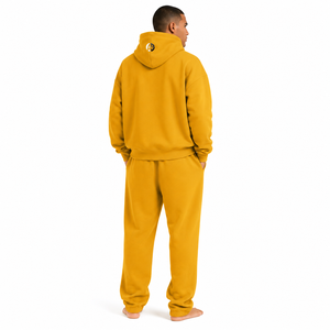 Traje de lana extragrande para hombre, hecho de material de lana cálido, de corte relajado, tacto suave y calor acogedor para uso informal. - Product Image 3