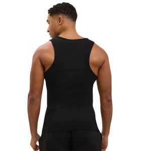 Camiseta sin mangas negra acanalada para hombre, camiseta deportiva para gimnasio, ajuste muscular, ropa deportiva para entrenamiento y fitness - Product Image 2