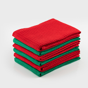 Striped Cotton <b>Kitchen</b> Towels Rectangle Woven Multi Color Set Machine Washable for Home Use - Product Image 4