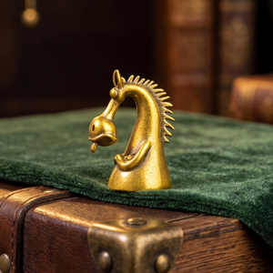 Figura de Cabeza de Caballo de Latón Hecha a Mano, Escultura de Animal Ecuestre, Estatua Decorativa Vintage para Mesa, Decoración para el Hogar u Oficina - Product Image 4