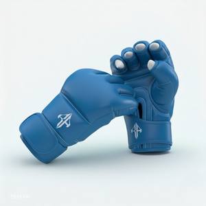 Guantes de Boxeo para Hombre de Primera Calidad, Cierre Personalizado, Muñeca de Cuero PU, Medios Dedos, Ligeros, con Cordones, Marca Rivian - Product Image 1