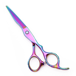 Ciseaux de coiffure professionnels OEM pour droitiers, manche moyen, acier inoxydable, lame tranchante, haute qualité - Product Image 6