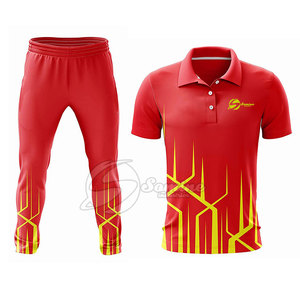ชุดกีฬาคริกเก็ตแบบใหม่ เสื้อและกางเกง สวมใส่สบาย ใส่โลโก้ของคุณเองได้ ราคาดีที่สุด เสื้อและกางเกงคริกเก็ต - Product Image 2