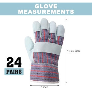 New Arrival Customizable Leather Working <b>Gloves</b> with Safety Cuff Breathable & Anti-Heat & Anti-Cut Protection - Product Image 4