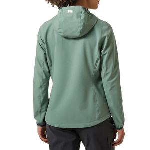 เสื้อแจ็คเก็ตเดินป่ากันน้ำกันลมสำหรับผู้หญิงคุณภาพสูงแบบ OEM สั่งทำพิเศษ ซิปเต็มตัว อุ่นสบาย เหมาะสำหรับออกกำลังกาย มีฮู้ด ผ้าแคนวาส สำหรับใส่กลางแจ้ง - Product Image 4
