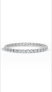 Bracelet tennis élancé et épuré à quatre griffes avec diamants de laboratoire ronds, 10 carats, Or 10K, Bijoux de luxe, Fournisseur en gros - Product Image 3