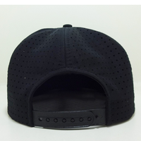Casquette de golf unisexe haut de gamme en jersey Oxford perforé découpé au laser à 6 panneaux, avec logo personnalisé brodé et visière plate, idéale pour le sport et les fruits – Vente en gros