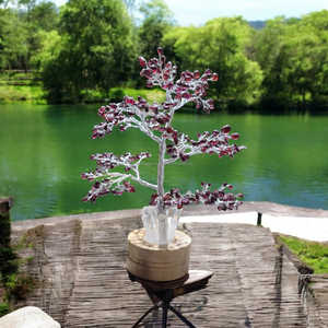 Top Trending Latest 300-Chip Agate Natural Semi-Precious Quartz Gemstone Tree Multi-Color Crystal Points Light - Product Image 3