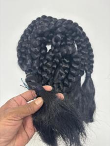Extensiones de Cabello Trenzadas Hechas a Mano con Diseño de Flor de Loto, Color Castaño Oscuro Natural, para Disfraces, Moda, Salón de Belleza y Accesorios de Estilismo - Product Image 5