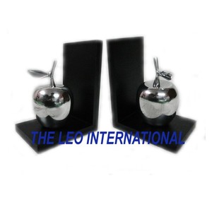 Aluminum Metal Latest Globe Look Silver Black Finished Bookend Modern Used Home Office <b>Table</b> <b>Top</b> <b>Decorative</b> Bookend - Product Image 6