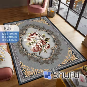 Alfombra de franela Shufu, suave y cómoda, antideslizante, Material antialérgico, patrón abstracto para uso doméstico y de oficina - Product Image 1