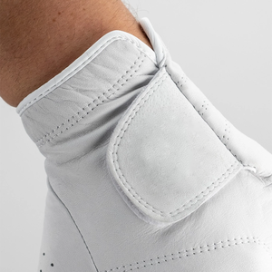 Premium All White Cabretta Leather Golf <b>Glove</b> Breathable Soft <b>Sheepskin</b> Golfing <b>Gloves</b> for <b>Men</b> OEM Custom - Product Image 4