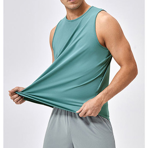 <b>Men</b> Sleeveless Gym Training Tank Top Breathable Running <b>Singlet</b> Quick Dry Fitness Workout Bodybuilding Athletic Sportswear - Product Image 4