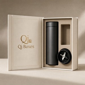 Boîte cadeau rigide magnétique personnalisée pour ensemble de bouteille d'eau, de gobelet de fitness et de mixeur avec insert en mousse - Product Image 3
