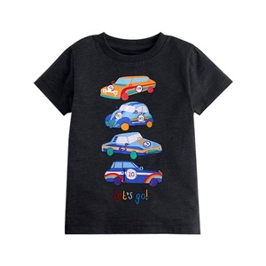 เสื้อยืดแขนสั้นเด็กผู้ชายขายดี พิมพ์ลาย รักษ์โลก แห้งเร็ว ผ้าฝ้าย 100% สวมใส่สบายทุกวัน - Product Image 1