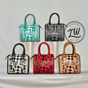 Women's Genuine Tooled Leather Purse And Tote <b>Bag</b> Set Comfort <b>Shoulder</b> <b>Strap</b> Handmade Tooled Western-Style Fashionable <b>Bags</b> - Product Image 6