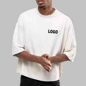 Camisetas Personalizadas con Logotipo para Hombre, Casuales, Transpirables, de Secado Rápido, Ecológicas, Anti-UV, Cuello Redondo, Manga Corta, Corte Holgado, 100% Algodón, con Letras - Product Image 4