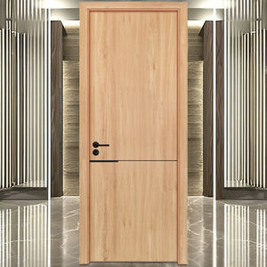 Puerta DEWOO de Diseño Moderno, Minimalista, con Textura Simple, Impermeable, de Madera WPC, con 5 Años de Garantía, para Baño, Dormitorio, Cocina, Hotel - Product Image 1