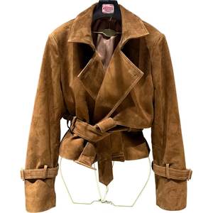 Chaqueta Bomber de Cuero Genuino para Mujer, Estilo Vintage, Clásica de Invierno, con Logotipo Personalizado, Transpirable, para Primavera, Venta al Por Mayor RTS - Product Image 1