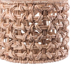 Wholesale Natural Open Weave Water Hyacinth <b>Basket</b> Handcrafted Storage Laundry <b>Hamper</b> with Sturdy Handles Eco Friendly Bulk - Product Image 2