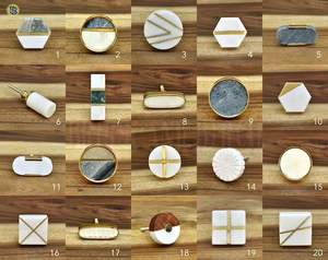 Poignées de porte rustiques en bois et résine pour armoire de cuisine, tiroir, meubles, décoration vintage pour la maison - Product Image 3