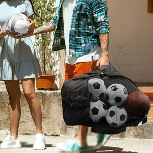 Sac à dos de sport pour ballon de football, multifonctionnel, léger, écologique, grand espace intérieur pour ballon et articles quotidiens, en polyester, unisexe - Product Image 3