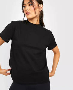 Camiseta Extra Grande de Algodón Ecológico para Mujer, Diseño Holgado y Ajustado con Logotipo Personalizado para el Verano - Product Image 1