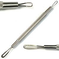 Extractor de Puntos Negros, 5 Piezas, Acero Inoxidable Quirúrgico, Aguja para Tratamiento de Acné Facial, Clip Extractor, Certificado CE ISO