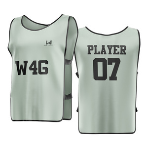 Custom Logo Sublimated Printed Men's Soccer Bib Shirts 100% Polyester Ecofriendly Moisture Wicking Quick Dry Breathable Bibs - Product Image 4