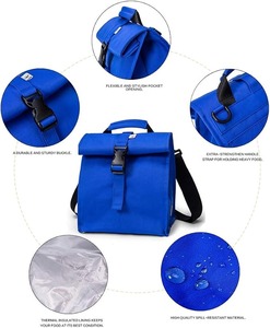 Insulated Lunch Bag Rolltop Lunch Box Tote <b>Lunchbox</b> Bag for Women, Men, Adults and Kids - Product Image 4