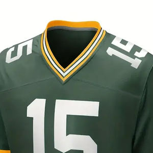 Camiseta de Fútbol Americano Personalizable, Transpirable, Estampada, de Manga Corta para Hombre y Mujer - Venta al Por Mayor en Tallas Grandes con Alta Calidad - Product Image 3