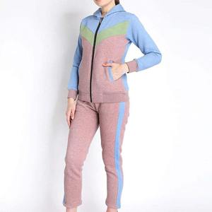 Survêtement décontracté personnalisé OEM imprimé pour femme, deux pièces, grande taille, à capuche, 100 % coton, confortable et respirant, idéal pour l'automne - Product Image 1