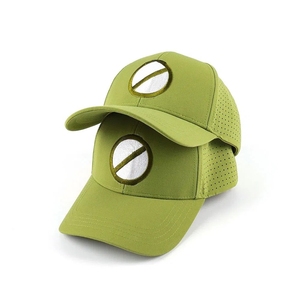 Wholesale Manufacturer Breathable Golf Hat Laser Cut Holes Private Label 6 Panel Cap Custom Embroidery Logo Sport Headwear - Product Image 3