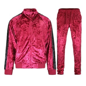 Best Selling Premium Quality Baggy Velvet Track Suit <b>Set</b> Running Outdoor Running 2pcs <b>Set</b> Jogger <b>Set</b> Velour Tracksuit Breathable - Product Image 2