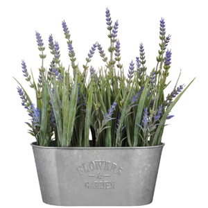 Maceta de metal galvanizado de 10 pulgadas Haute Decor, decoración para bodas, maceta artesanal - Product Image 1