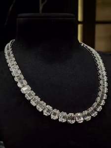 10mm lab grown Wholesale VVS VS Round Baguette Mixed Cut 925 Silver 10k 14k Iced Out Hip Hop Classic Women's <b>Necklaces</b> Supplier - Product Image 4