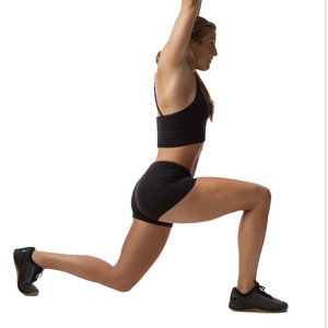 Shorts Deportivos Transpirables de Alto Rendimiento para Mujer, para Gimnasio y Yoga, Tela de Lona, Cintura Elástica, Material de Poliéster/Nailon - Product Image 3