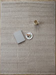 Factory Direct Tibetan Texture Carpet | Luxury Handmade Neutral Tibbati <b>Rug</b> for Modern Living & Hotel <b>Spaces</b> - Product Image 4