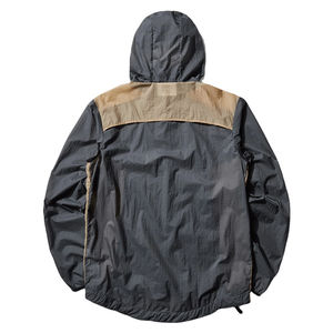 Veste de pluie bomber sportive imperméable pour homme, coupe-vent en polyester à capuche, style urbain, printemps, logo personnalisé, veste d'extérieur - Product Image 2