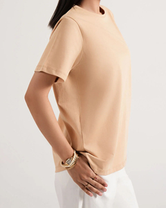 T-shirt décontracté unisexe en jersey à manches courtes 100 % coton, coupe ample, imprimé graphique rétro, durable, pour l'été – Fabricants - Product Image 3